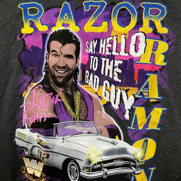 WWE Razor Ramon Say Hello To The Bad Guy T-Shirt XL - Picture 2 of 4